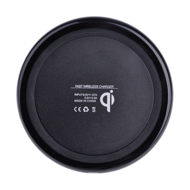 DC5V Input Diamond Qi Standard Fast Charging Wireless Charger, Cable Length: 1m(Black) - Wireless Charger by buy2fix | Online Shopping UK | buy2fix