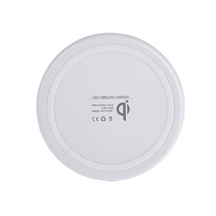 DC5V Input Diamond Qi Standard Fast Charging Wireless Charger, Cable Length: 1m(White) - Wireless Charger by buy2fix | Online Shopping UK | buy2fix