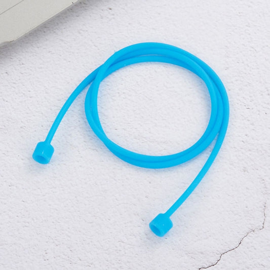 Wireless Bluetooth Earphone Anti-lost Strap Silicone Unisex Headphones Anti-lost Line for Apple AirPods 1/2, Cable Length: 60cm(Blue) by buy2fix