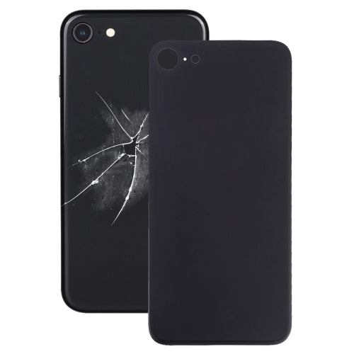 Easy Replacement Big Camera Hole Glass Back Battery Cover with Adhesive for iPhone 8(Black) - iPhone 8 Parts by buy2fix | Online Shopping UK | buy2fix