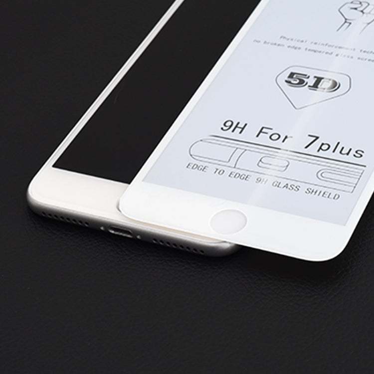9H 5D Full Glue Full Screen Tempered Glass Film for iPhone 8 / 7 - iPhone 8 & 7 Tempered Glass by buy2fix | Online Shopping UK | buy2fix