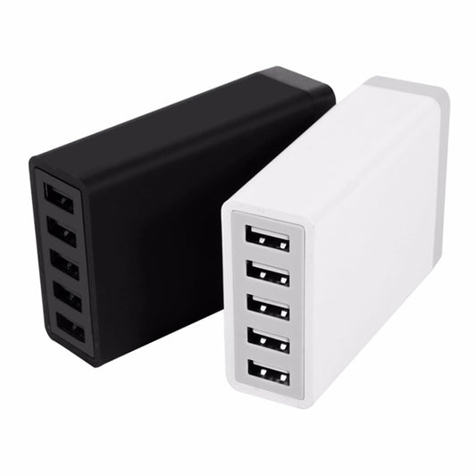 XBX09 40W 5V 8A 5 USB Ports Quick Charger Travel Charger, AU Plug(White) by buy2fix