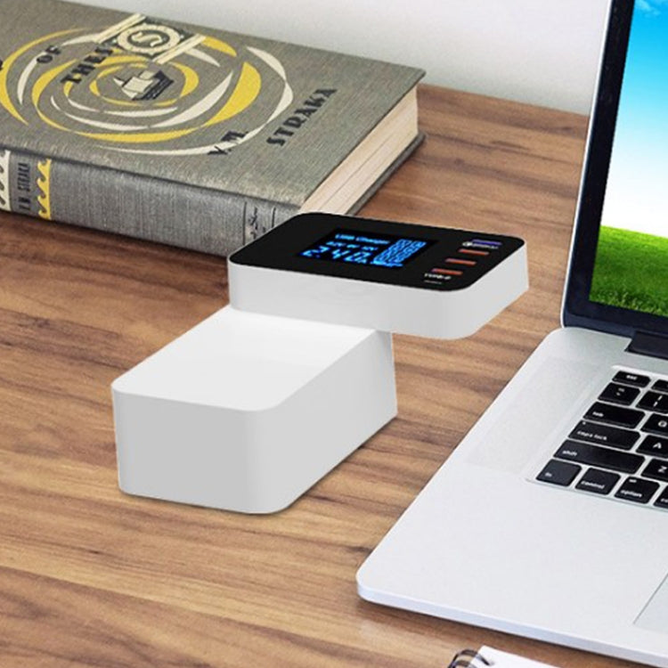 CDA33Q 40W QC 3.0 USB + 3 USB Ports + USB-C / Type-C Ports Multi-function Charger with LED Display, UK Plug by buy2fix