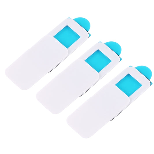 3 PCS Universal Ultra-thin Design Rectangle WebCam Cover Camera Cover for Desktop, Laptop, Tablet, Phones(White) by buy2fix