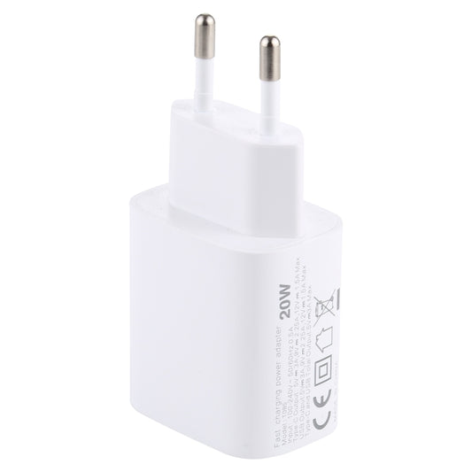 T085 20W USB + Type-C Fast Charging Travel Power Adapter, EU Plug by buy2fix