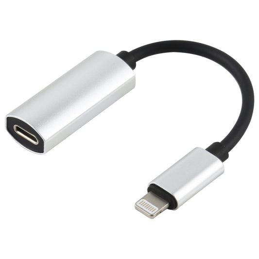 2 in 1 8 Pin Male to Dual 8 Pin Female Charging and Listening to Music Audio Earphone Adapter, Compatible with All IOS Systems(Silver) by buy2fix