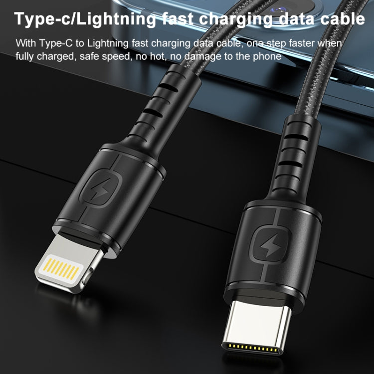 awei PD3 20W PD Type-C + QC 3.0 USB Interface Fast Charging Travel Charger with Data Cable, US Plug by awei