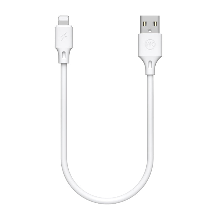 WK WDC-105i 2.4A 8 Pin Full Speed Pro Charging Data Cable, Length: 25cm(White) - Normal Style Cable by WK | Online Shopping UK | buy2fix