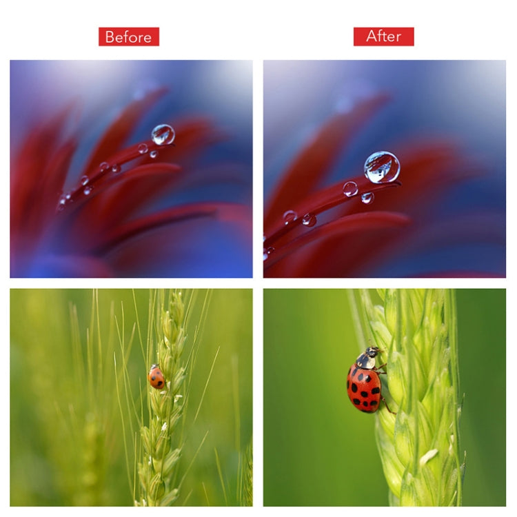 APEXEL APL-HB10X Macro Lens Telephoto Clip + Star Light Filter + CPL Phone Lens Kit by APEXEL