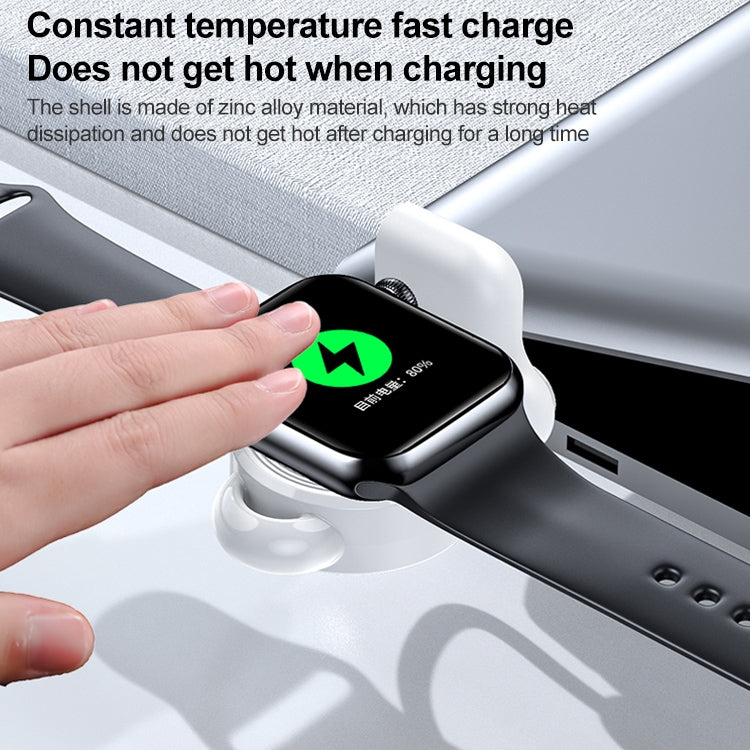 adj-983 Portable Magnetic Wireless Charger for Apple Watch (White) by buy2fix