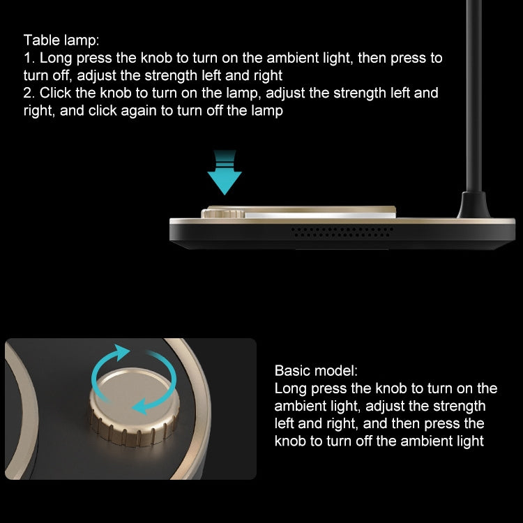 X3 15W 3 in 1 Wireless Charger, Table Lamp (Green) - Wireless Charger by buy2fix | Online Shopping UK | buy2fix