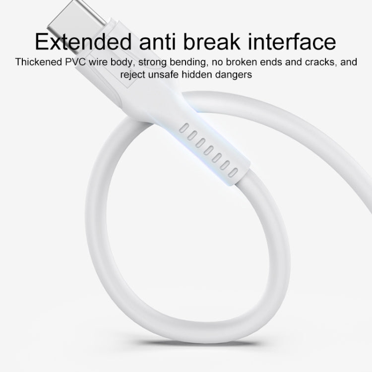 IVON CA86 5A Type-C / USB-C Super Fast Charging Data Cable, Length: 1m (White) - USB-C & Type-C Cable by IVON | Online Shopping UK | buy2fix