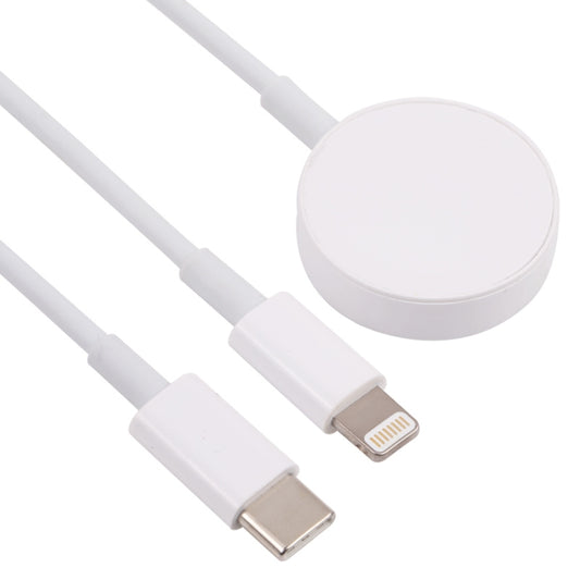 3 in 1 USB-C / Type-C to 8 Pin + USB-C / Type-C + Magnetic Watch Wireless Charger Data Cable, Cable Length: 1.2m by buy2fix