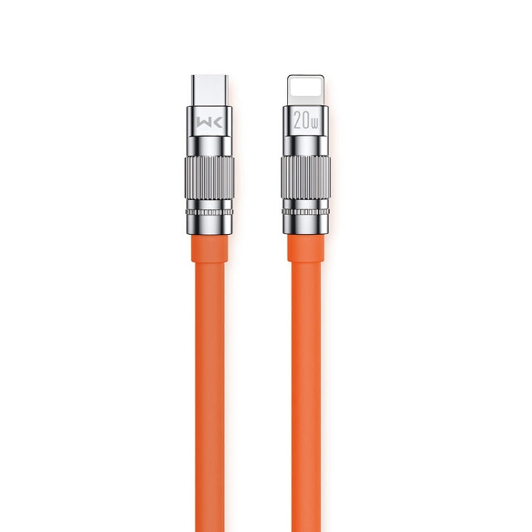 WK WDC-187 Qjie Series 20W USB-C/Type-C to 8 Pin Fast Charge Data Cable, Length: 1m(Orange) - 2 in 1 Cable by WK | Online Shopping UK | buy2fix
