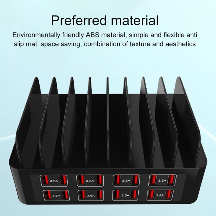 YFY-A55 150W 16 x USB Ports Smart Charging Station with Phone & Tablet Stand, EU Plug - Multifunction Charger by buy2fix | Online Shopping UK | buy2fix