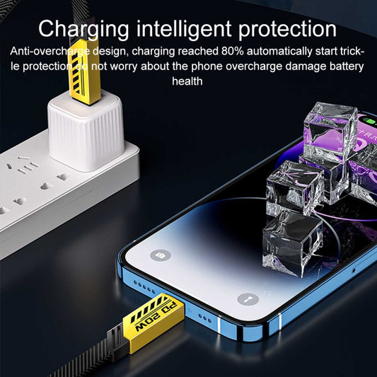 WK WDC-190a Mech Series 6A USB to USB-C/Type-C Fast Charge Data Cable, Length: 1m(Yellow) by WK