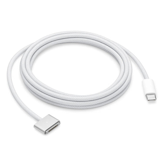 USB-C / Type-C to Magsafe 3 Braided Fast Charging Data Cable, Length: 2m (White) - Cable & Adapter by buy2fix | Online Shopping UK | buy2fix
