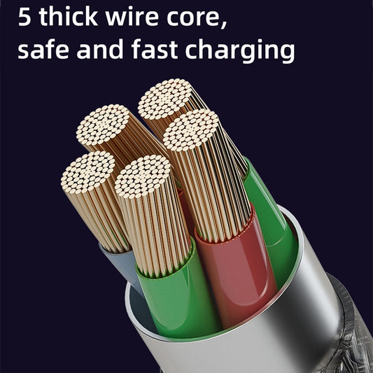 Mutural Li-CC012 1.2m 10W Transparent USB to 8 Pin Charging Data Cable by Mutural