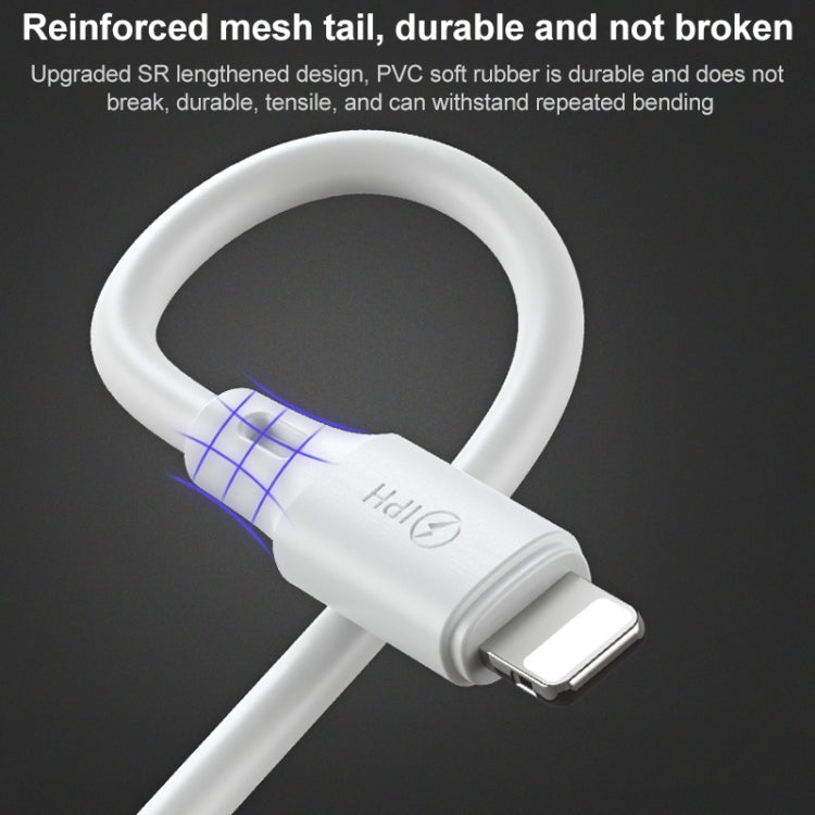 WK WDC-103 3A 3 In 1 8 Pin + Micro USB + Type-C / USB-C Fullspeed Pro Charging Data Cable, Length: 1.15m (White) - Multifunction Cable by WK | Online Shopping UK | buy2fix