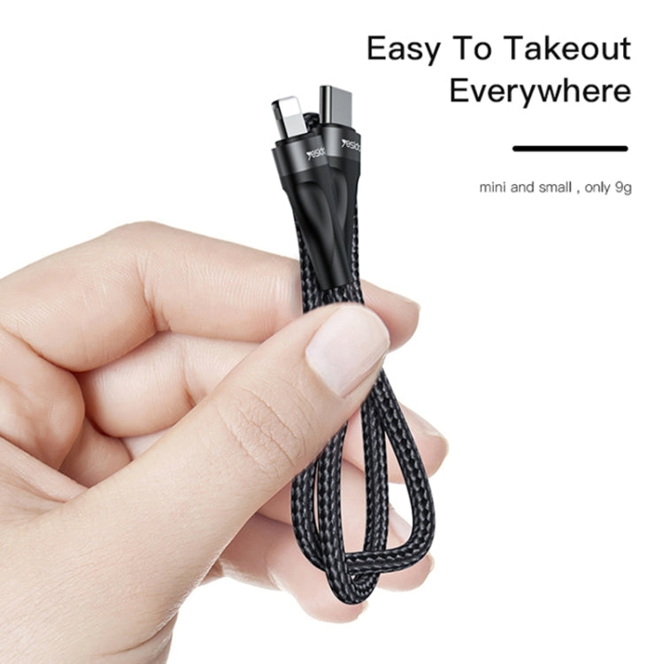 Yesido CA82 2.4A USB-C / Type-C to 8 Pin Charging Cable, Length: 30cm - 2 in 1 Cable by Yesido | Online Shopping UK | buy2fix