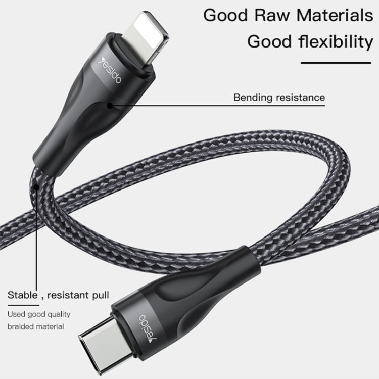 Yesido CA82 2.4A USB-C / Type-C to 8 Pin Charging Cable, Length: 30cm - 2 in 1 Cable by Yesido | Online Shopping UK | buy2fix