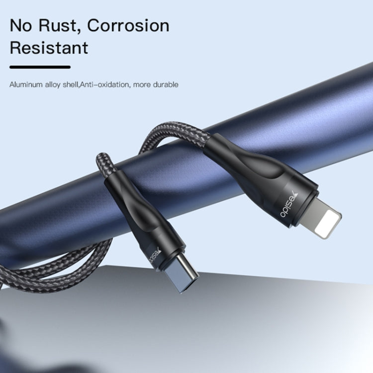 Yesido CA82 2.4A USB-C / Type-C to 8 Pin Charging Cable, Length: 30cm - 2 in 1 Cable by Yesido | Online Shopping UK | buy2fix