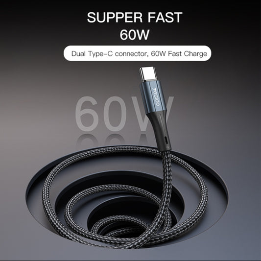 Yesido CA96 3A 66W USB-C / Type-C to USB-C / Type-C Fast Charging Cable, Length: 1.2m by Yesido