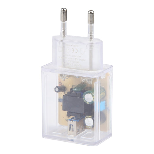 64-2 2A USB Transparent Charger, Specification: EU Plug by buy2fix
