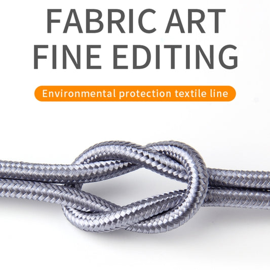 IVON CA89 2.1A USB to Micro USB Braid Fast Charge Data Cable, Cable Length: 1m (Grey) by IVON