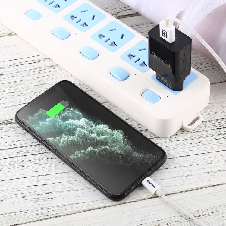 LZ-706 QC3.0 Single USB Port Travel Charger, EU Plug (Black) - USB Charger by buy2fix | Online Shopping UK | buy2fix