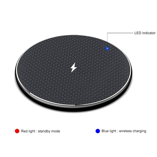 ZEQI W11 10W Smart Cooling Non-slip Aluminum Alloy Wireless Charger by ZEQI