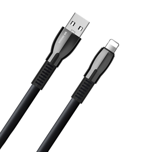 WK WDC-107i 1m 2.4A Saint Zinc Alloy Series USB to 8 Pin Data Sync Charging Cable (Black) by WK