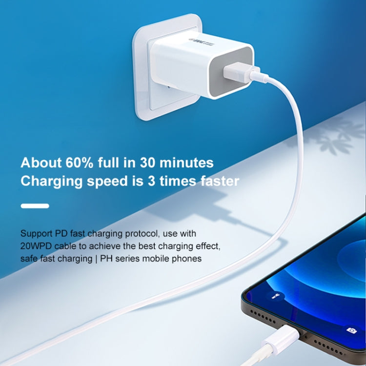 WK WP-U55 Max 20W Maxspeed PD Fast Charger (EU Plug) - USB Charger by WK | Online Shopping UK | buy2fix