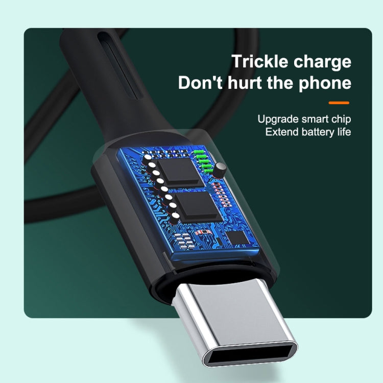 WK WDC-136 USB to 8 Pin 3A Fast Charing Data Cable(Black) by WK