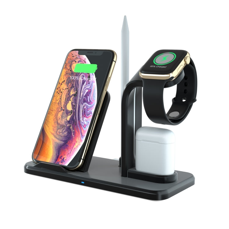 N35 3 in 1 Separated Design Quick Wireless Charger for iPhone, Apple Watch, AirPods(White) - Wireless Charger by buy2fix | Online Shopping UK | buy2fix