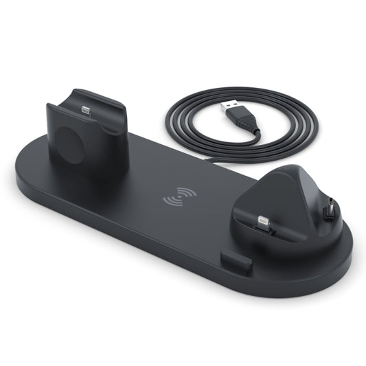 HQ-UD15-upgraded 6 in 1 Wireless Charger For iPhone, Apple Watch, AirPods and Other Android Phones(Black) by buy2fix