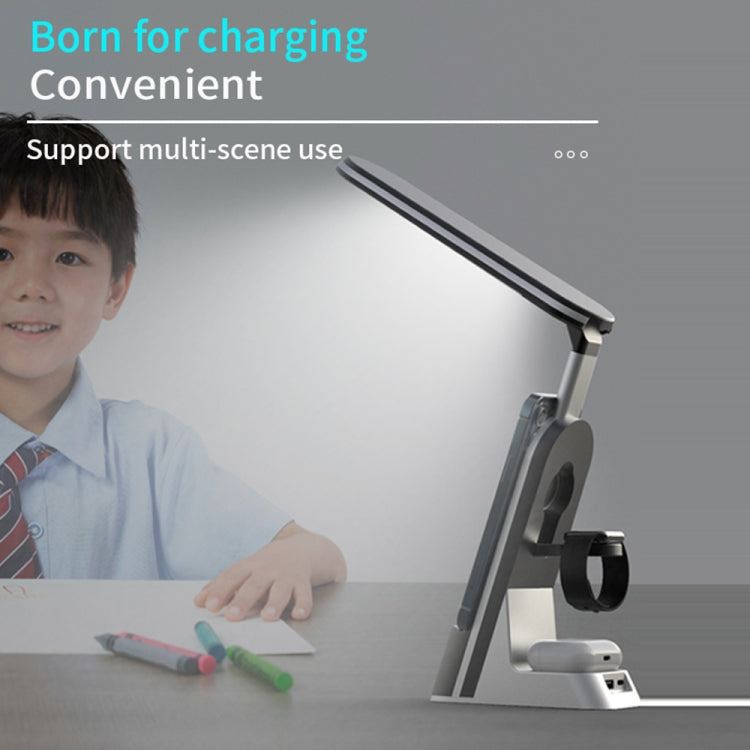 H33 7 in 1 15W Multi-function Desk Lamp Wireless Charger for Mobile Phones / Apple Watches / AirPods by buy2fix