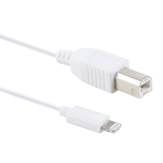 1m 8 Pin to Type-B Male Piano / Electronic Piano Cable MIDI Cable Adapter(White) by buy2fix