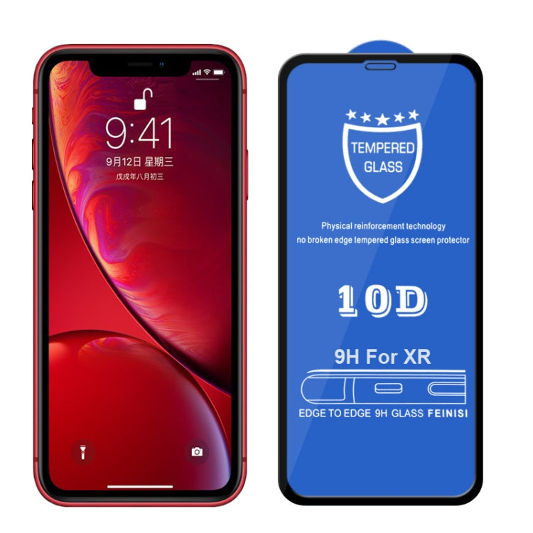 For iPhone 11 / XR 9H Full Screen Tempered Glass Screen Protector - iPhone XR Tempered Glass by buy2fix | Online Shopping UK | buy2fix