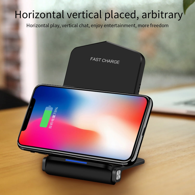 Q200 5W ABS + PC Fast Charging Qi Wireless Fold Charger Pad(Silver) - Wireless Charger by buy2fix | Online Shopping UK | buy2fix