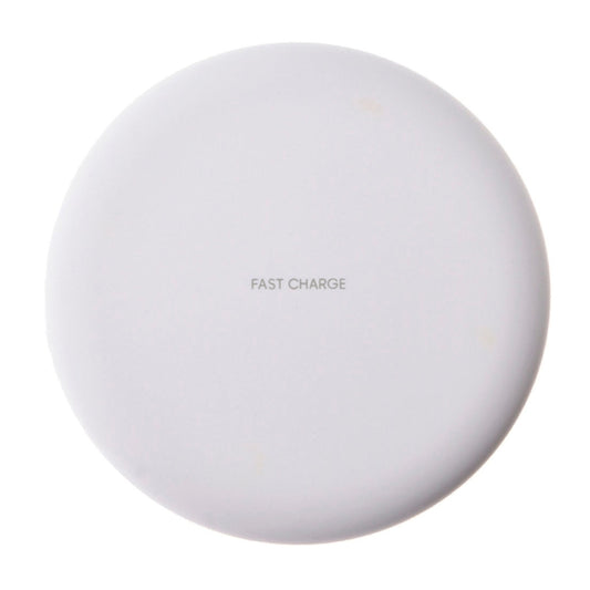 TOVYS-KC-N5 9V 1A Output Frosted Round Wire Qi Standard Fast Charging Wireless Charger, Cable Length: 1m(White) by buy2fix