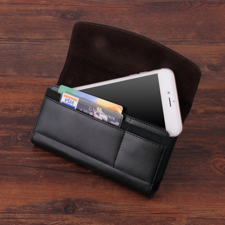 5.5-5.7 inch A1 Universal PU Tabby Texture Cross Section Plug-in Card Waist Bag, For iPhone, Samsung, Sony, Huawei, Meizu, Lenovo, ASUS, Oneplus, Xiaomi, Cubot, Ulefone, Letv, DOOGEE, Vkworld, and other - More iPhone Cases by buy2fix | Online Shopping UK | buy2fix