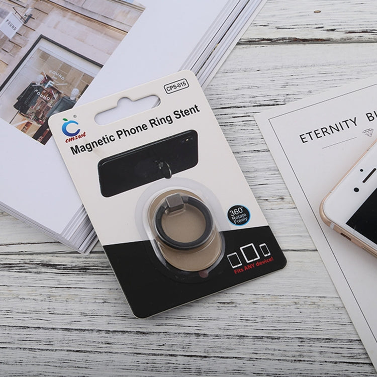 Universal Phone Adhesive Metal Plate 360 Degree Rotation Stand Finger Grip Ring Holder(Gold) by buy2fix