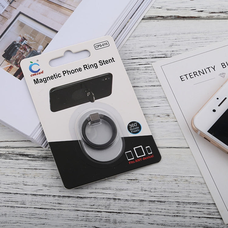 Universal Phone Adhesive Metal Plate 360 Degree Rotation Stand Finger Grip Ring Holder(Silver) by buy2fix