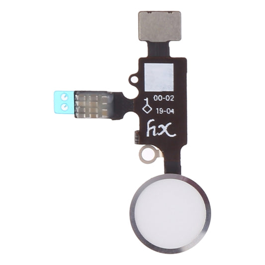 New Design Home Button (2 nd ) with Flex Cable for iPhone 8 Plus / 7 Plus / 8 / 7(Silver) by buy2fix