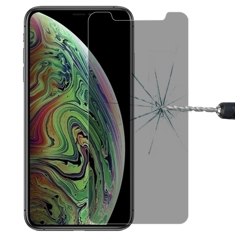 For iPhone 11 Pro Max / XS Max 9H 3D Privacy Anti-glare Non-full Screen Tempered Glass Screen Protector - iPhone XS Max Tempered Glass by buy2fix | Online Shopping UK | buy2fix