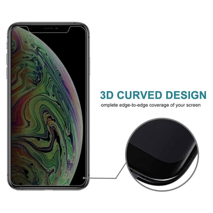 For iPhone 11 Pro Max / XS Max 9H 3D Privacy Anti-glare Non-full Screen Tempered Glass Screen Protector - iPhone XS Max Tempered Glass by buy2fix | Online Shopping UK | buy2fix