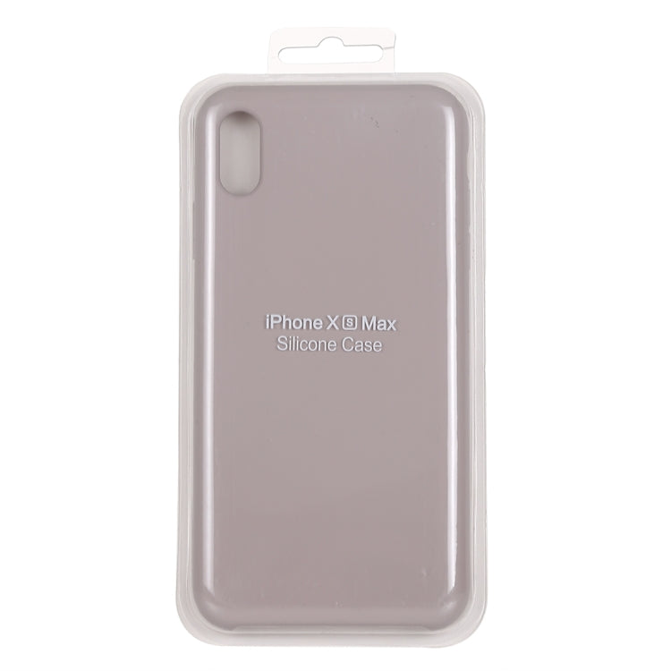 For iPhone XS Max Four Corners Full Coverage Liquid Silicone Protective Case Back Cover (Lavender Purple) - More iPhone Cases by buy2fix | Online Shopping UK | buy2fix