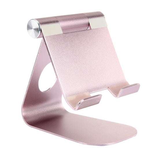Exquisite Folding Adjustable Pivot Aluminium Alloy Desktop Holder Stand DOCK Cradle(Rose Gold) by buy2fix