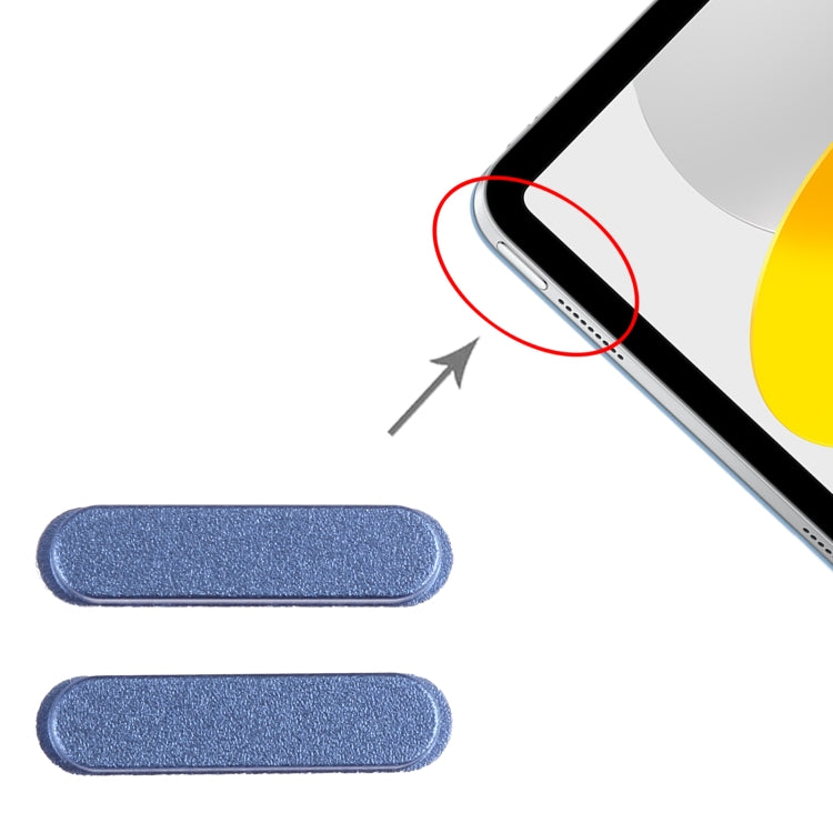 1 Pair Power Control Button For iPad 2022 10.9 inch A2696 A2757 (Blue) - iPad 10 (2022) by buy2fix | Online Shopping UK | buy2fix